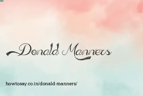 Donald Manners