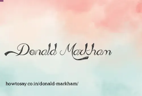 Donald Markham