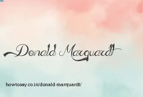 Donald Marquardt