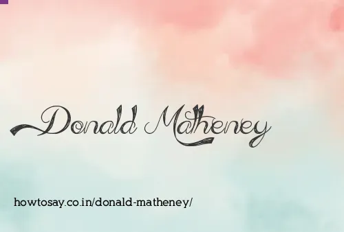 Donald Matheney