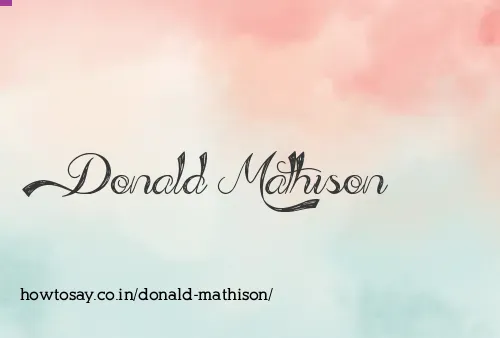 Donald Mathison