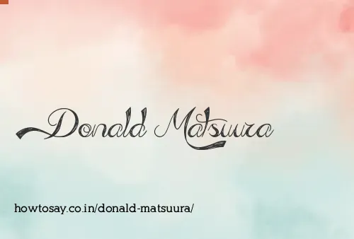 Donald Matsuura