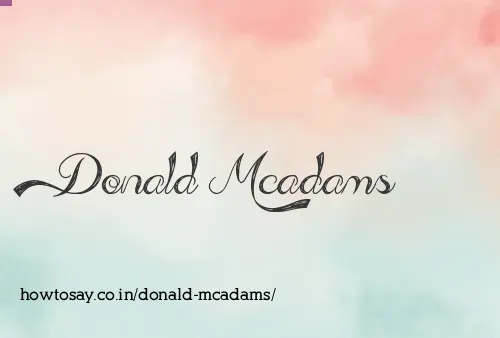 Donald Mcadams