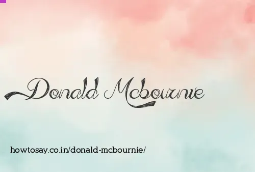Donald Mcbournie
