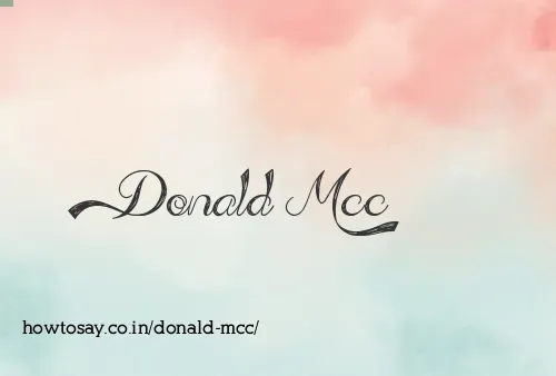 Donald Mcc