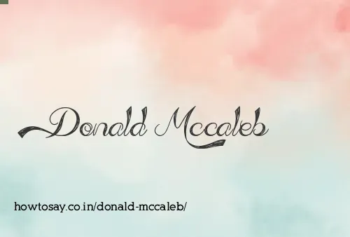 Donald Mccaleb