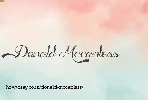 Donald Mccanless