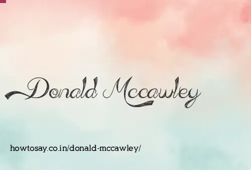 Donald Mccawley