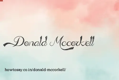 Donald Mccorkell