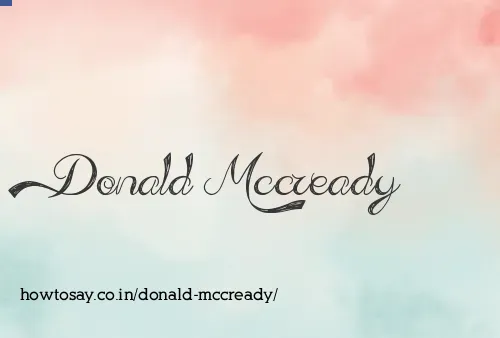 Donald Mccready