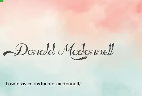 Donald Mcdonnell