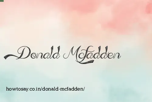 Donald Mcfadden