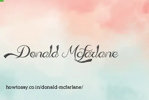 Donald Mcfarlane