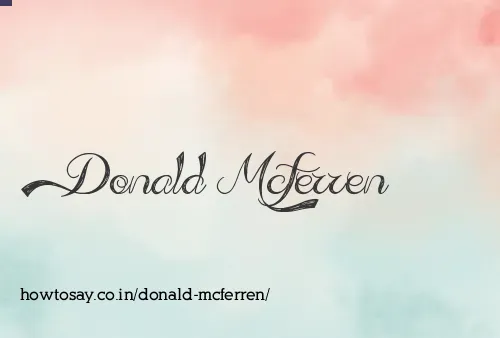 Donald Mcferren
