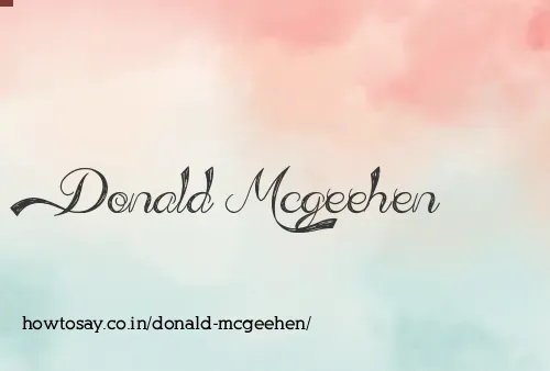Donald Mcgeehen