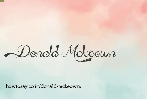 Donald Mckeown