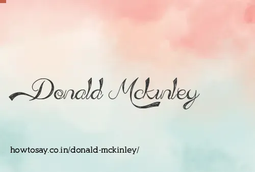 Donald Mckinley