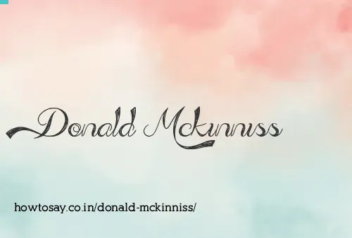 Donald Mckinniss