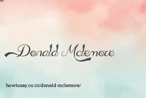 Donald Mclemore