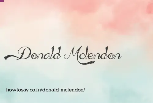 Donald Mclendon
