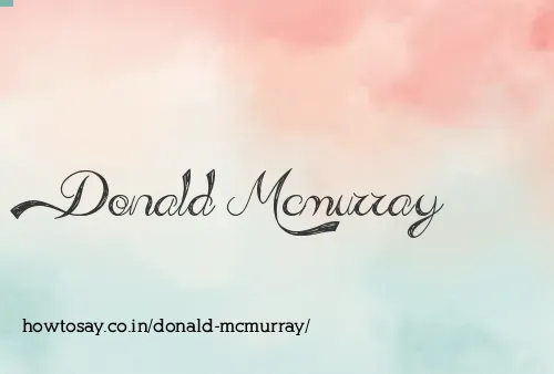 Donald Mcmurray