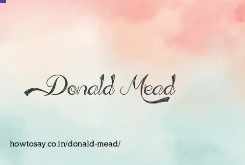 Donald Mead