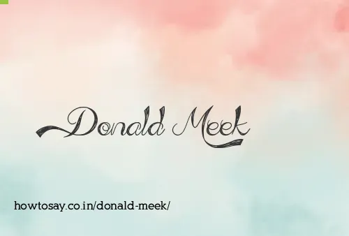 Donald Meek