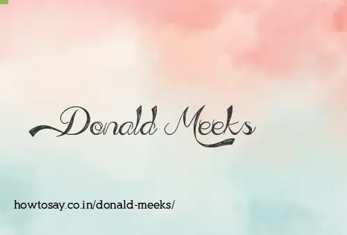 Donald Meeks
