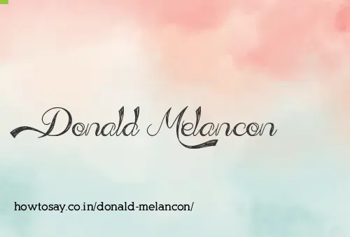 Donald Melancon
