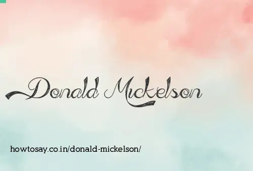 Donald Mickelson