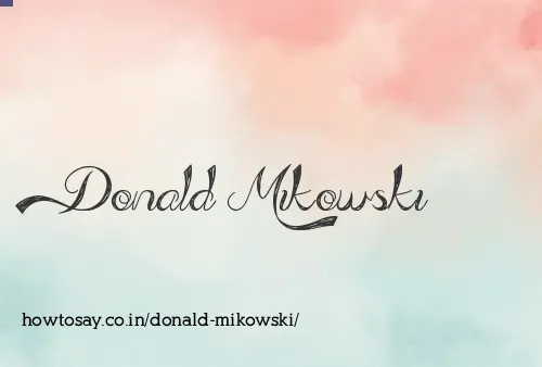 Donald Mikowski