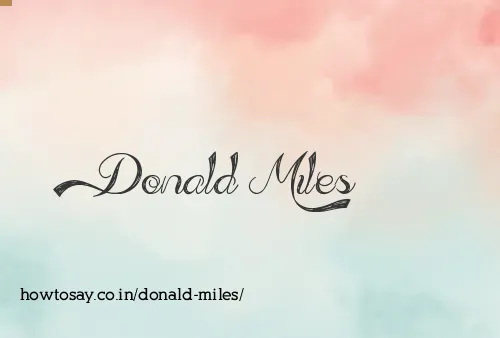Donald Miles