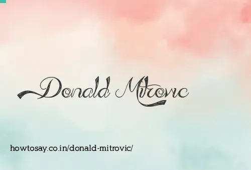 Donald Mitrovic
