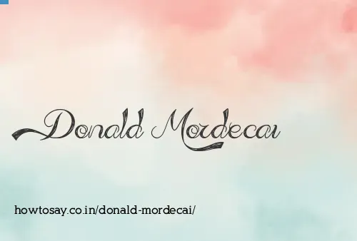 Donald Mordecai