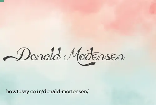 Donald Mortensen
