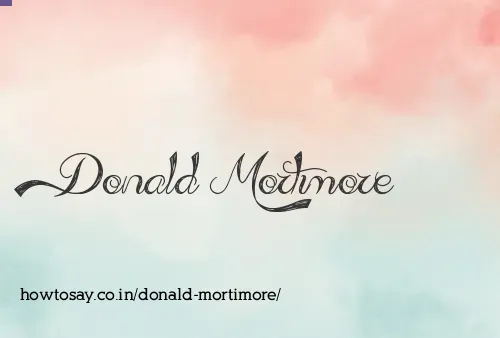 Donald Mortimore