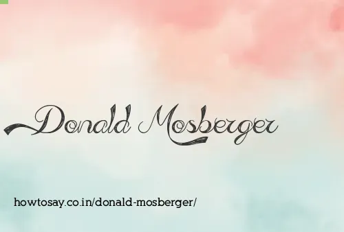 Donald Mosberger