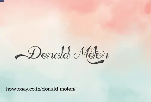 Donald Moten