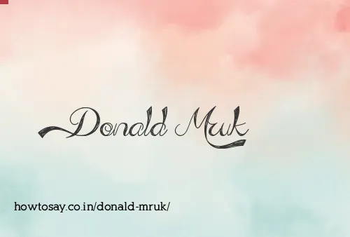 Donald Mruk