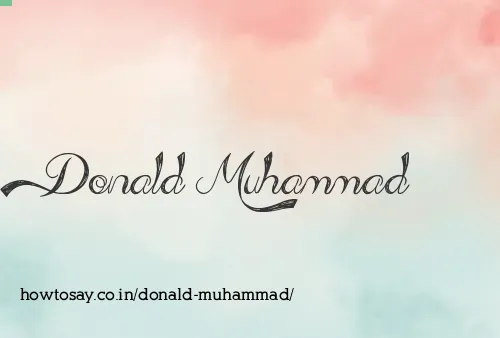 Donald Muhammad