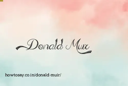 Donald Muir