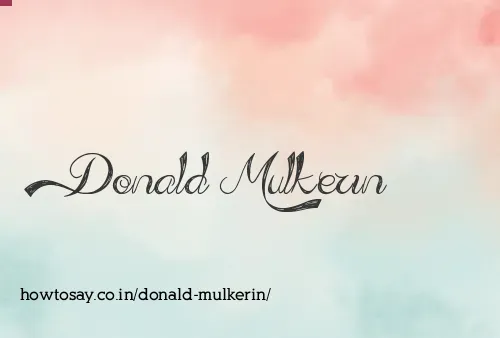 Donald Mulkerin