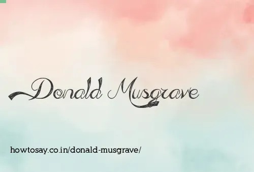 Donald Musgrave