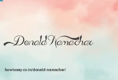 Donald Namachar