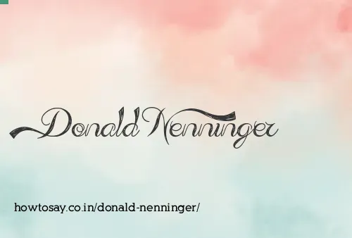 Donald Nenninger