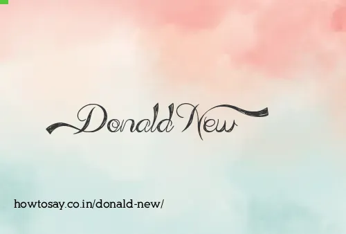 Donald New