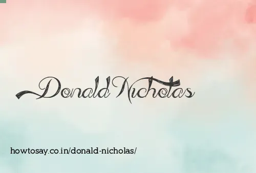 Donald Nicholas