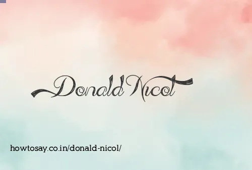Donald Nicol
