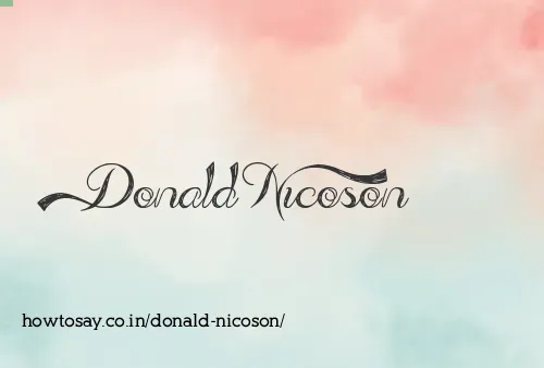 Donald Nicoson