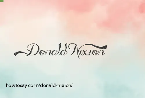 Donald Nixion